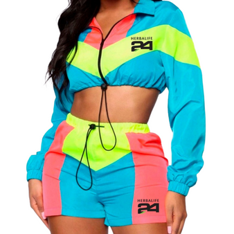 #4 Sport Women / Windbreaker Crop Set