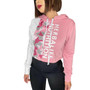 Pink Camo Style Cropped Hoodie