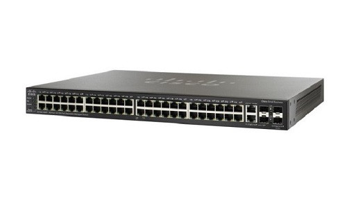SF550X-48MP-K9-NA | Cisco SF550X-48MP Stackable Managed Switch, 48 10/100 and 4 10Gig Ethernet Ports, 740 PoE | Refurbished