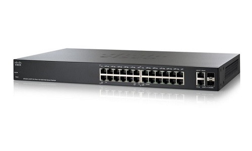 SF220-24P-K9-NA | Cisco SF220-24P Small Business Smart Switch, 24 Port 10/100, PoE | Refurbished