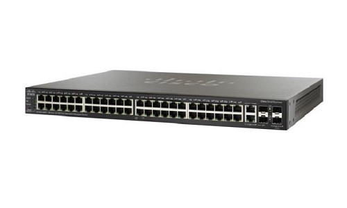 SF350-48P-K9-NA | Cisco Small Business SF350-48P Managed Switch, 48 10/100 with 2 Gigabit SFP Combo & 2 SFP Ports, 382w PoE | Refurbished