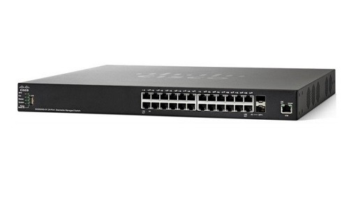SF550X-24-K9-NA | Cisco SF550X-24 Stackable Managed Switch, 24 10/100 and 4 10Gig Ethernet Ports | New