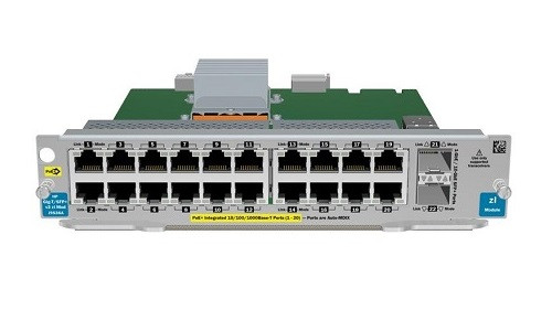 J9536A | HPE GbE RJ45 PoE+ / 10GbE SFP+ v2 zl Expansion Module, 22 Port | New