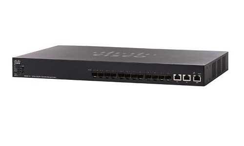 SX550X-12F-K9-NA | Cisco SX550X-12F Stackable Managed Switch, 12 10Gig Ethernet SFP+ and 2 10Gig Ethernet 10GBase-T Ports | New