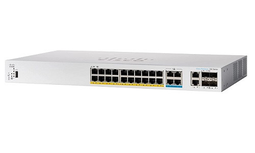CBS350-24MGP-4X-NA Cisco Business 350 Managed Switch, 24 PoE+ Ports, 375w PoE Budget, w/10Gb Combo Uplink  - New