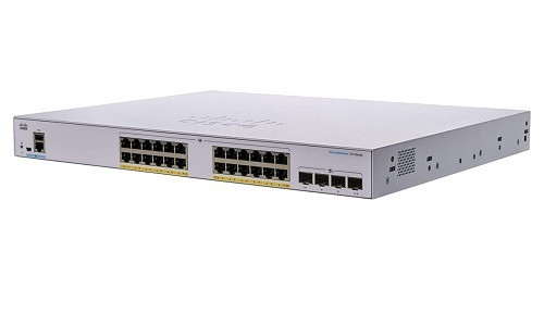 CBS350-24P-4X-NA Cisco Business 350 Managed Switch, 24 GbE PoE+ Port, 195w PoE Budget, w/10Gb SFP+ Uplink - New