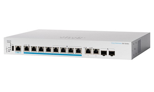 CBS350-8MP-2X-NA Cisco Business 350 Managed Switch, 8 PoE+ Ports, 240w PoE Budget, w/10Gb Combo Uplink - New