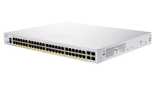 CBS250-48P-4X-NA Cisco Business 250 Smart Switch, 48 PoE+ Port, 370 watt, w/10Gb SFP+ Uplink - Refurbished