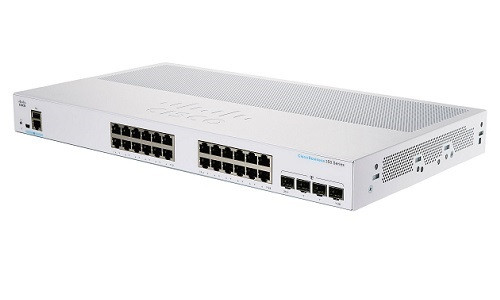 CBS350-24T-4X-NA Cisco Business 350 Managed Switch, 24 GbE Port, w/10Gb SFP+ Uplink - Refurbished