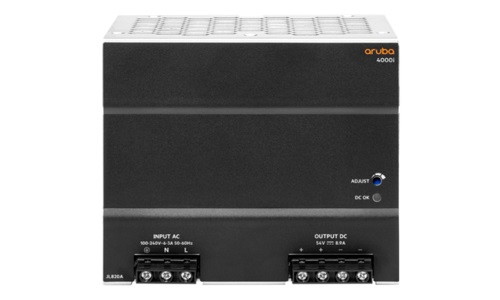JL820A | HP Aruba CX 4000i PoE 54VAC DIN Power Supply, 480 Watt | New