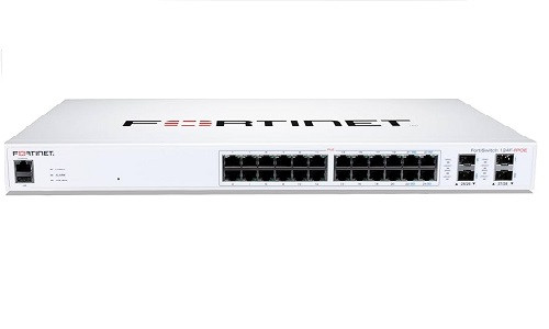 FS-124F-FPOE | Fortinet FortiSwitch 124F Switch, 24 Port GE RJ45 PoE+, 4x 10GE SFP+ Uplink, 370w | New