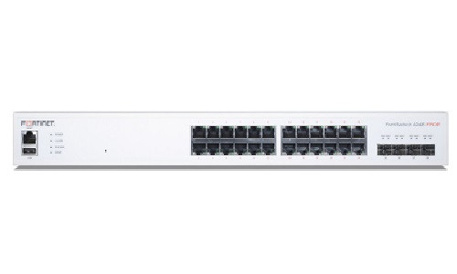 FS-424E-FPOE | Fortinet FortiSwitch 424E Switch, 24 Port GE PoE+, 4x 10GE SFP+ Uplink, 421w | Refurbished
