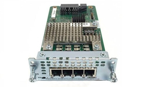 NIM-4BRI-NT/TE | Cisco Analog Voice Network Interface Module, 4 Ports | New