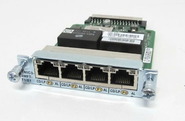 NIM-4MFT-T1/E1 | Cisco Multiflex Trunk Voice/Clear Channel Data T1/E1 Module, 4 Port | New