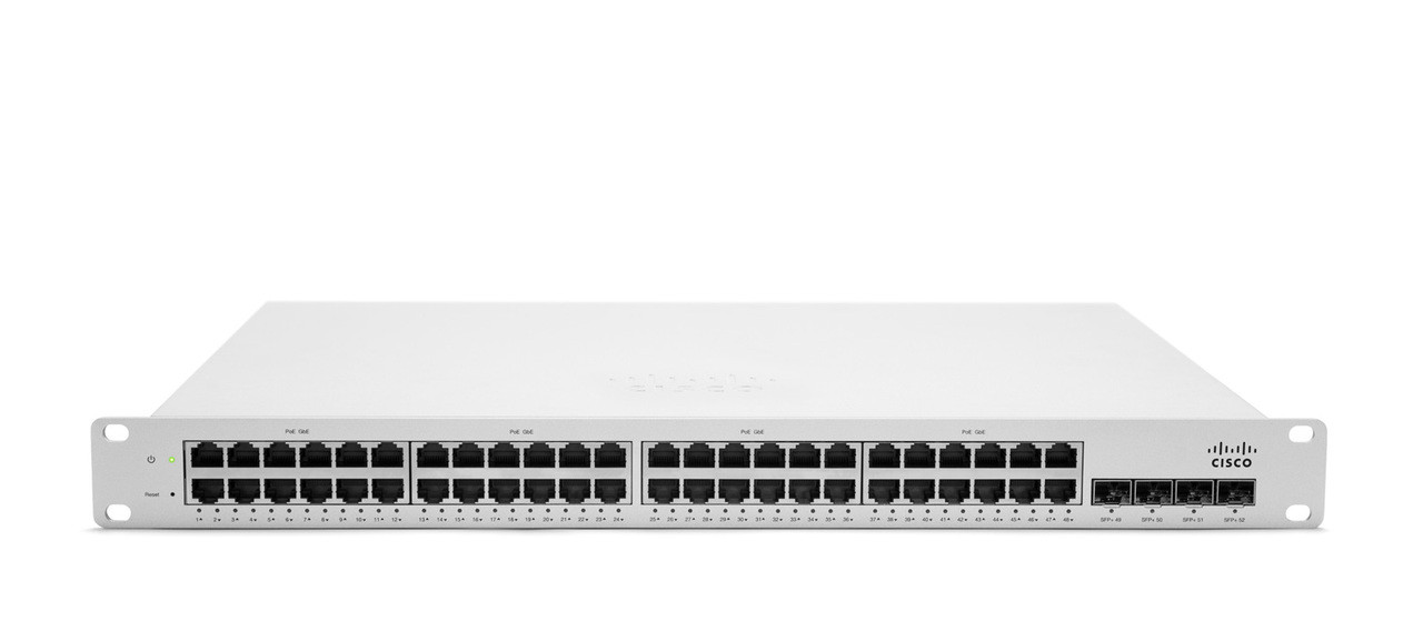 MS220-48-HW | Cisco Meraki MS220 Layer 2 Access Switch, 48 Ports, 1GbE Uplinks | Refurbished