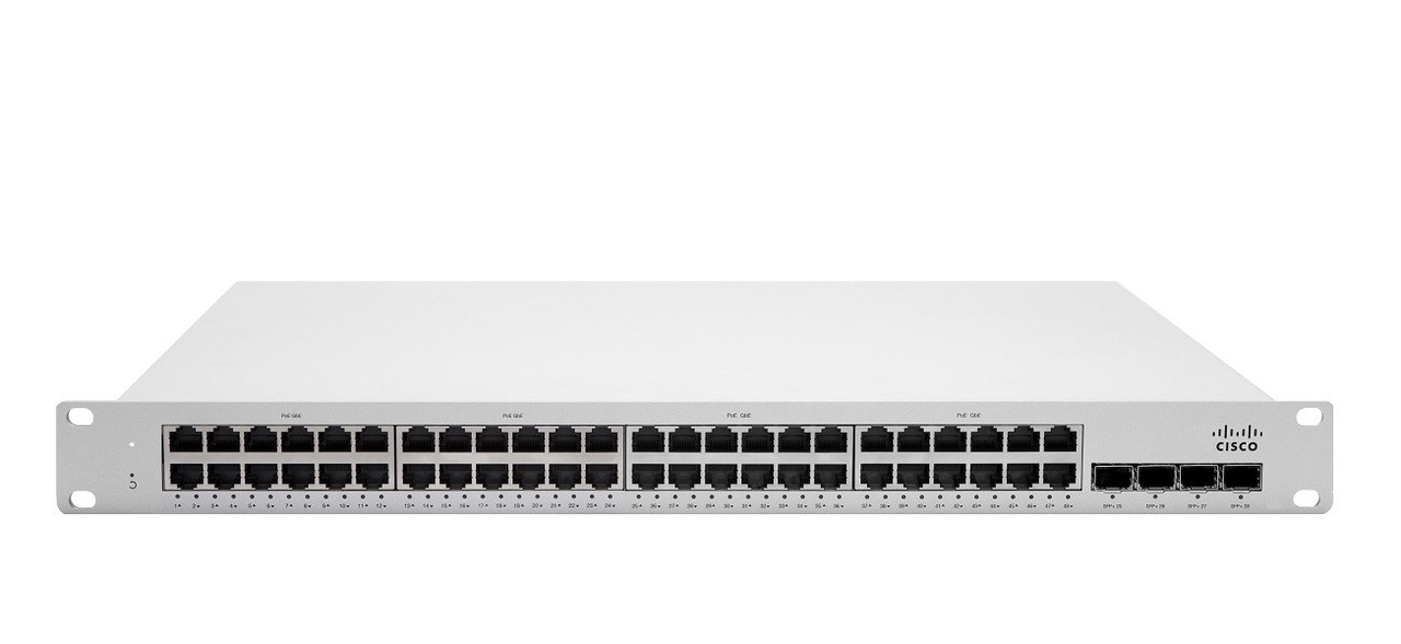 MS225-48-HW | Cisco Meraki MS225 Stackable Access Switch, 48 Ports, 10GbE Fixed Uplinks | New