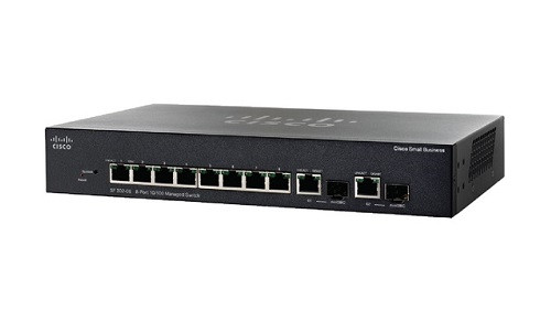 SRW208MP-K9-NA | Cisco Small Business SF302-08MP Managed Switch, 8 Port 10/100 w/Gigabit Uplinks, 124w PoE | New
