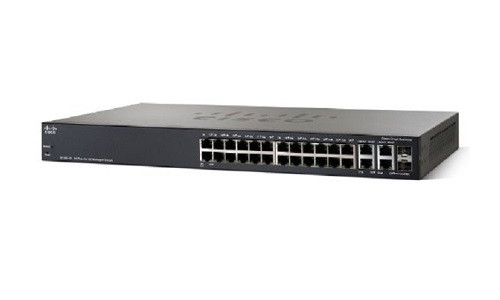 SRW224G4-K9-NA | Cisco Small Business SF300-24 Managed Switch, 24 Port 10/100 w/Gigabit Uplinks | New