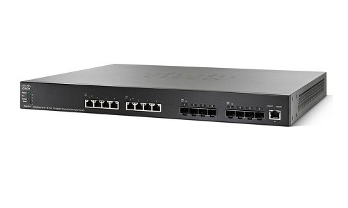 SG500XG-8F8T-K9-NA | Cisco SG500XG-8F8T Stackable Managed Switch, 8 10Gig Ethernet 10GBase-T and 8 10Gig Ethernet SFP+ Ports | Refurbished