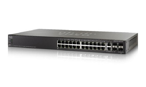 SG550X-24MPP-K9-NA | Cisco SG550X-24MPP Stackable Managed Switch, 24 Gigabit PoE+ and 4 10Gig Ethernet Ports, 740w PoE | Refurbished