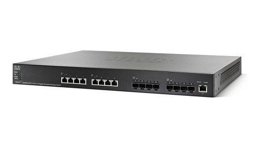SG550XG-8F8T-K9-NA | Cisco SG550X-8F8T Stackable Managed Switch, 8 10Gig Ethernet 10GBase-T and 8 10Gig Ethernet SFP+ Ports | New