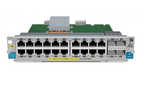 J9535A | HPE GbE RJ45 PoE+ / SFP v2 zl Expansion Module, 24 Port | New