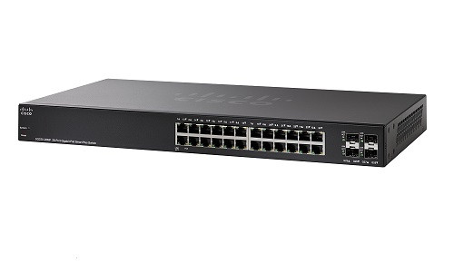SG220-28MP-K9-NA | Cisco 220 Small Business Smart Switch, 24 Gigabit/4 SFP Ports, PoE | Refurbished