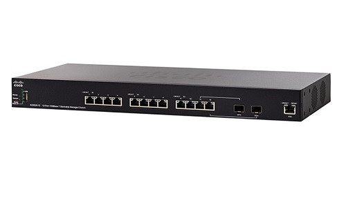 SX350X-12-K9-NA | Cisco SX350X-12 Stackable Managed Switch, 12 10GBase-T and 2 10Gig SFP+ Ports | New