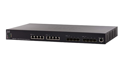 SX550X-16FT-K9-NA | Cisco SG550X-16FT Stackable Managed Switch, 8 10Gig Ethernet 10GBase-T and 8 10Gig Ethernet SFP+ Ports | Refurbished