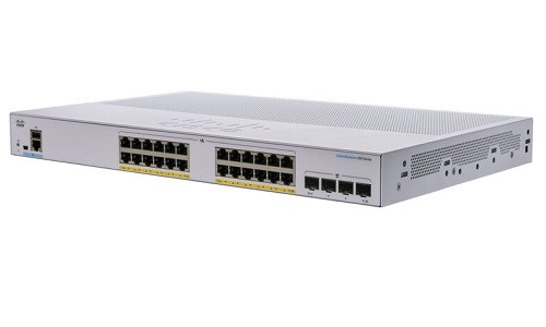 CBS250-24FP-4X-NA Cisco Business 250 Smart Switch, 24 PoE+ Port, 370 watt, w/10Gb SFP+ Uplink - Refurbished