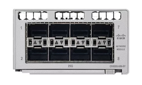 C9300X-NM-8Y | Cisco Catalyst 9300X Network Module, 8x25G Multi-Rate SFP Ports | New