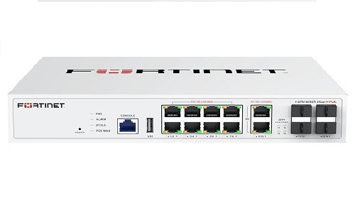 FS-110G-FPOE | Fortinet FortiSwitch 110G Switch, 10 Port (2x 5GE / 8x 2.5GE) PoE+, 4x 10GE SFP+ Uplink, 200w | Refurbished