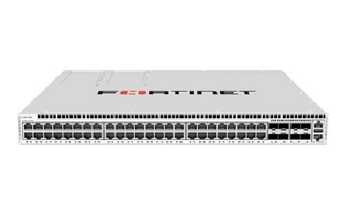 FS-648F-FPOE | Fortinet FortiSwitch 648F Switch, 48 Port RJ45 PoE (32x1GE/2.5GE / 16x1GE/2.5GE/5GE), 8x 10GE/25GE SFP+/SFP28 Uplink | Refurbished