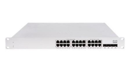 MS150-24P-4X | Cisco Meraki MS150 Stackable Switch, 24 Port PoE+ 1Gbe RJ45, 10G SFP+ Uplink | Refurbished