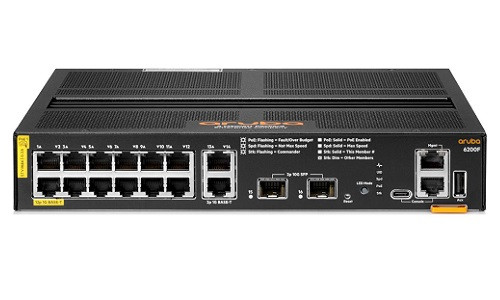 R8Q72A | HPE Aruba CX 6200F 12G Class 4 PoE 2G/2SFP+ 139W Switch | Refurbished