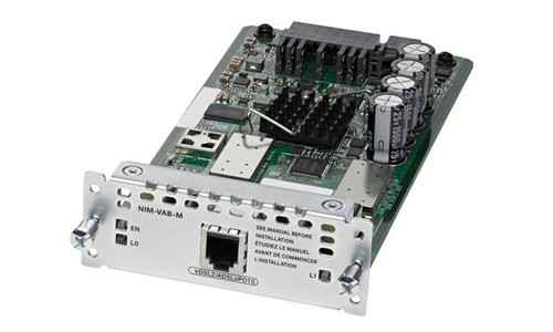 NIM-VAB-M | Cisco Multimode VDSL2 and ADSL/2/2+ Network Interface Module, Over POTS w/ Annex M | New