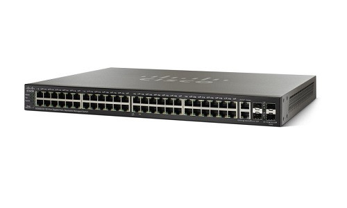 SG500-52P-K9-NA | Cisco SG500-52P Stackable Managed Switch, 48 Gigabit PoE+ and 4 Gigabit Ethernet Ports, 375w PoE | Refurbished