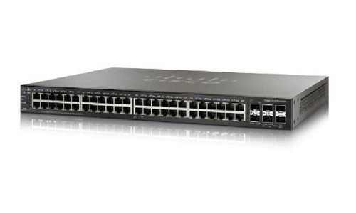 SG500X-48-K9-NA | Cisco SG500X-48 Stackable Managed Switch, 48 Gigabit and 4 10Gig Ethernet SFP+ Ports | Refurbished