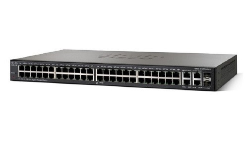 SRW2048-K9-NA | Cisco Small Business SG300-52 Managed Switch, 50 Gigabit/2 Combo Mini GBIC Ports | New