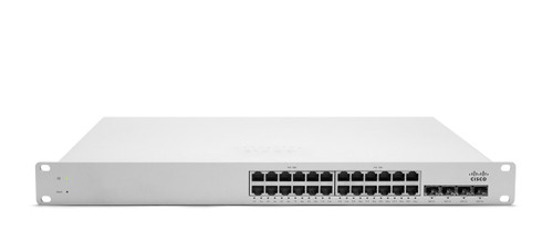 MS220-24P-HW | Cisco Meraki MS220 Layer 2 Access Switch, 24 Ports PoE, 370w, 1GbE Uplinks | Refurbished