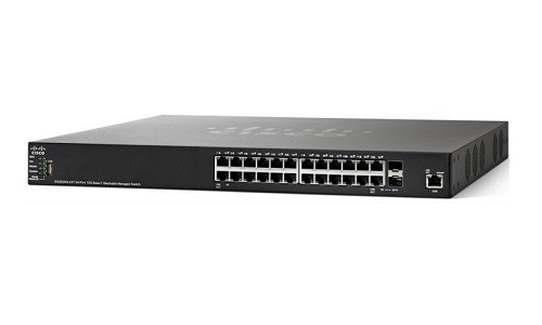 SG350XG-24T-K9-NA | Cisco SG350XG-24T Stackable Managed Switch, 24 10GBase-T and 2 10Gig SFP+ Ports | New