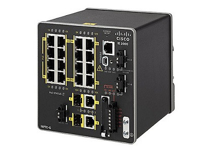 IE-2000-16PTC-G-L | CIsco IE 2000 Switch, 16 FE/2 SFP Ports, LAN Lite | New