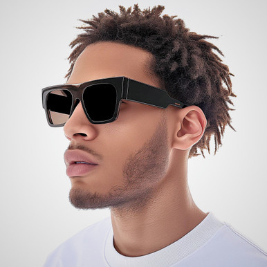 Metro Sleek Rectangular Sunglasses