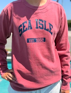 SIC EST classic crew neck - color crimson 