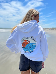 Ladies French Terry Zip-Up Hoodie — Sea Isle Seagull Tee