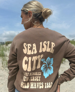 Ladies French Terry Zip-Up Hoodie — Sea Isle Seagull Tee