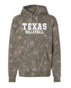 Texas Volleyball Camo Hood