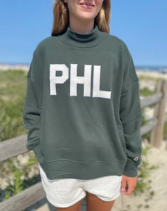 PHL Mock Neck - Green