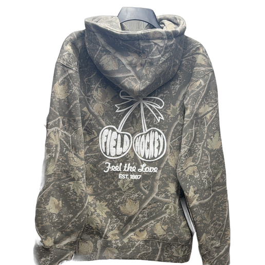 Cherry Field Hockey Camo Hood