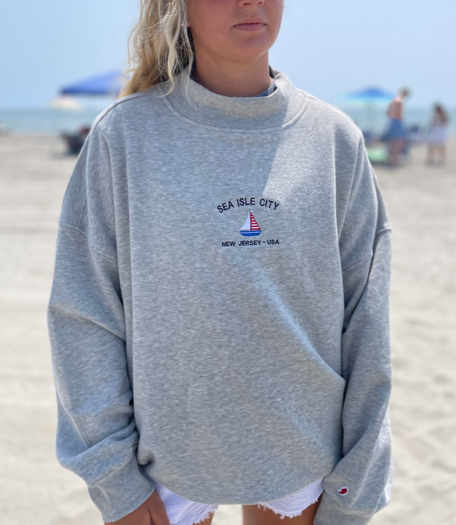 SIC Sailboat Mock Neck